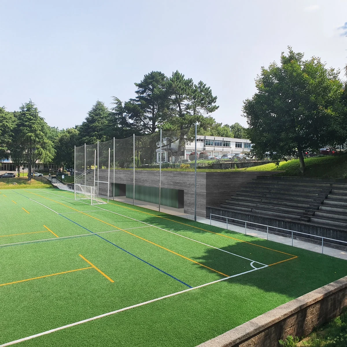 Ver ficha completa del proyecto Nuevos Vestuarios Campo de Fútbol USC Santiago de Compostela